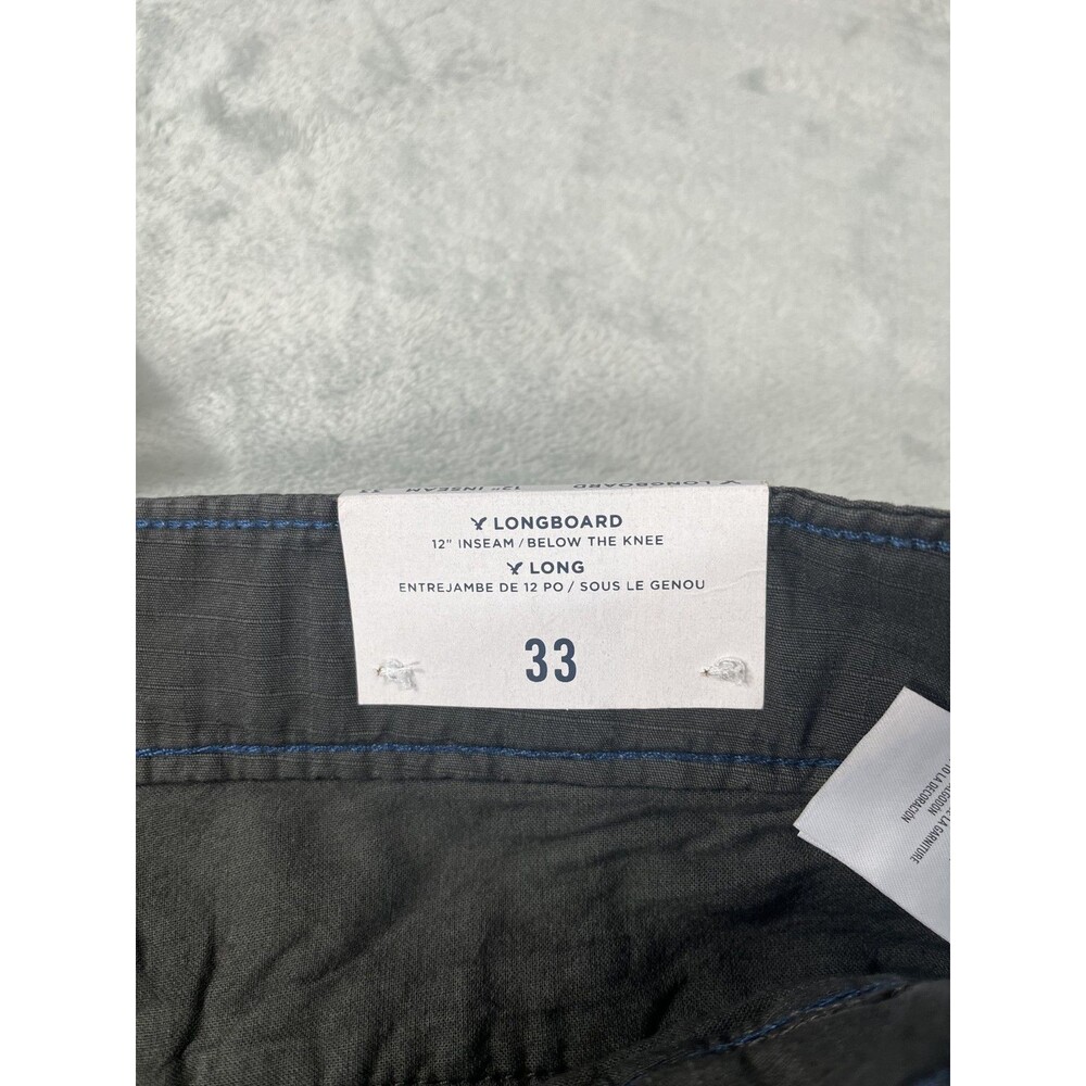American Eagle Mens 33 Longboard Cargo Shorts Dark Grey NWT - Picture 5 of 8
